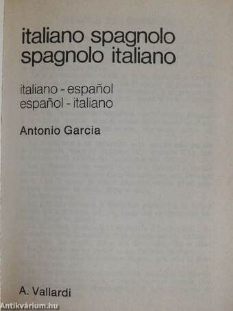 Italiano-spagnolo/Spagnolo-italiano