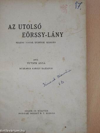 Az utolsó Eörssy-lány