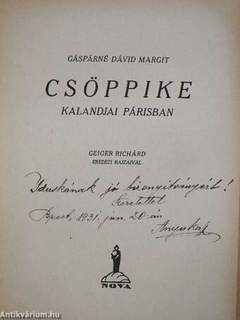 Csöppike kalandjai Párisban