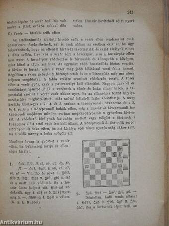 A modern sakk vezérkönyve/A haladó sakkozó vezérkönyve/Végjátékok és játszmák