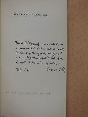 Almafák (dedikált példány)