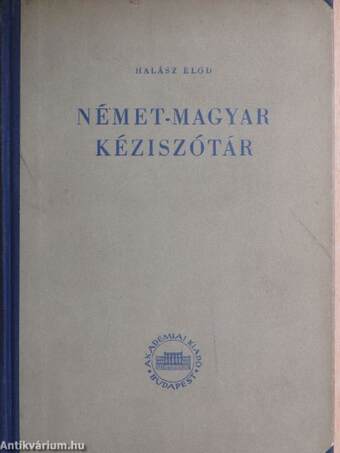 Német-magyar kéziszótár