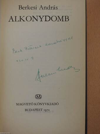 Alkonydomb (dedikált példány)