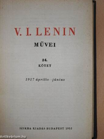 V. I. Lenin művei 24.