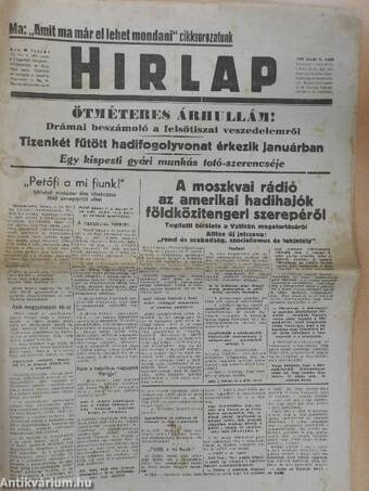 Hirlap 1948. január 6.