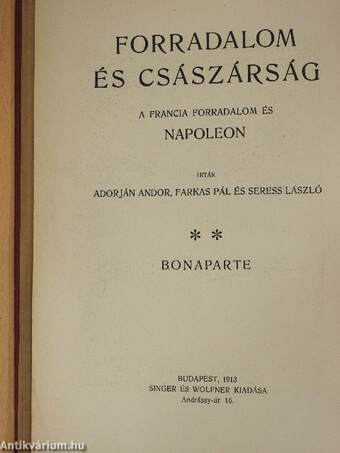 Forradalom és császárság - A Francia Forradalom és Napoleon 3-4.