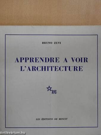 Apprendre a voir l'architecture