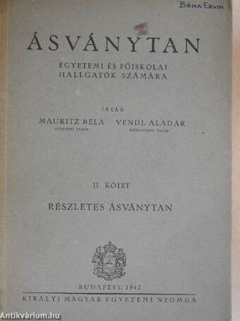 Ásványtan II.