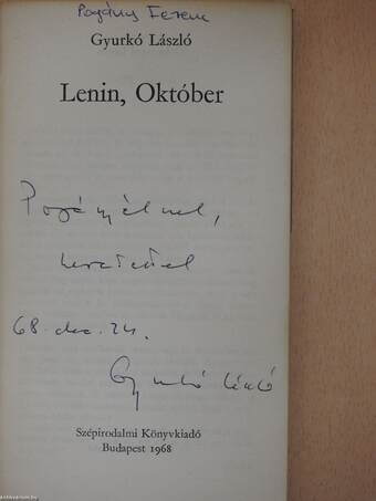 Lenin, Október (dedikált példány)