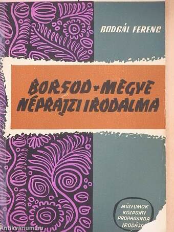 Borsod-megye néprajzi irodalma