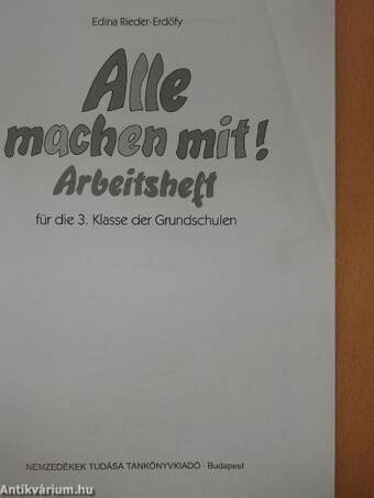 Alle machen mit! 3./Alle machen mit! 3. - Arbeitsheft 