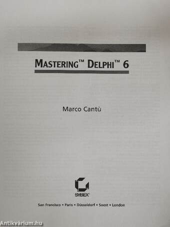 Mastering Delphi 6