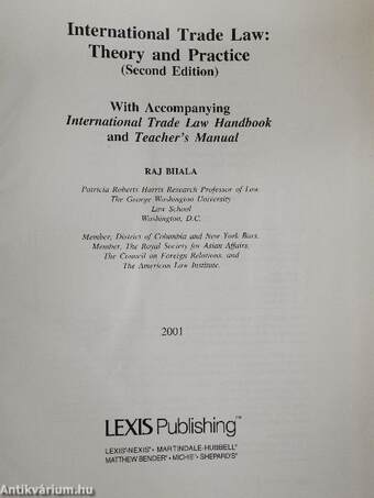 International Trade Law: Theory and Practice