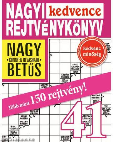 Nagyi Kedvence Rejtvénykönyv 41