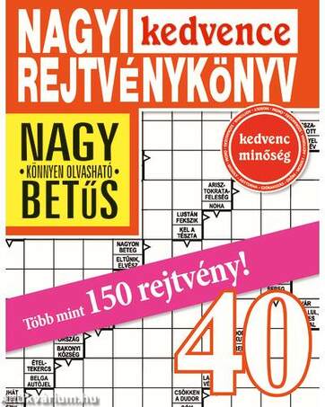 Nagyi Kedvence Rejtvénykönyv 40