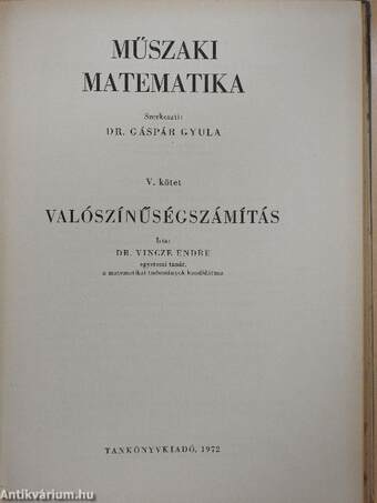 Műszaki matematika V.