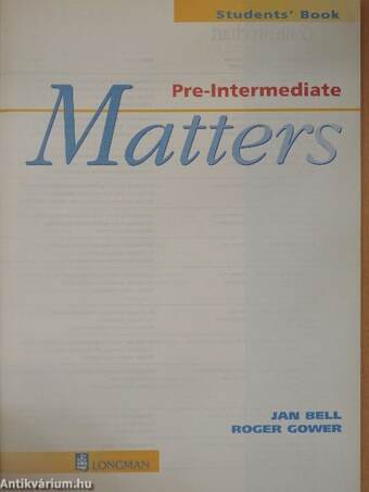 Matters - Pre-Intermediate - Students' Book