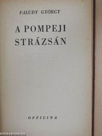 A pompeji strázsán