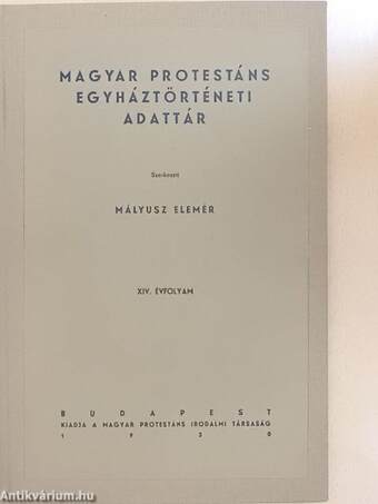 Magyar protestáns egyháztörténeti adattár