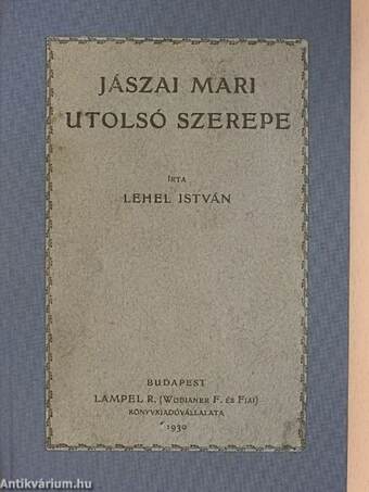 Jászai Mari utolsó szerepe