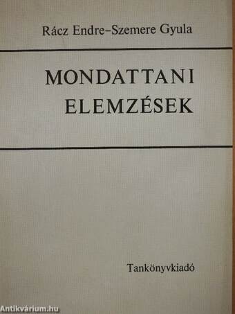 Mondattani elemzések