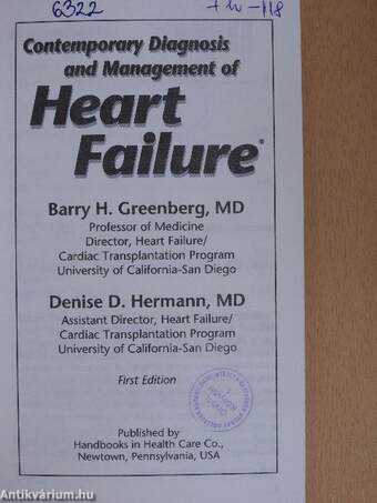 Contemporary Diagnosis and Management of Heart Failure