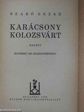 Karácsony Kolozsvárt