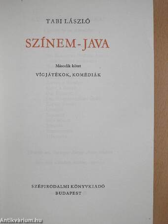 Színem-java II.