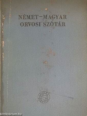 Német-magyar orvosi szótár