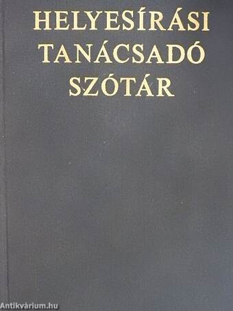 Helyesírási tanácsadó szótár