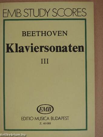 Klaviersonaten III.