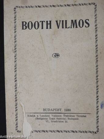 Booth Vilmos