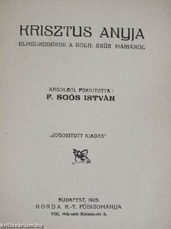 Krisztus anyja