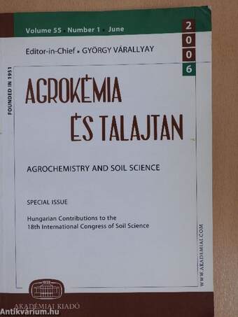 Agrokémia és talajtan 2006. June