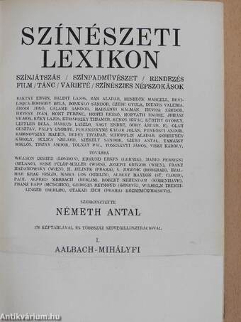 Színészeti lexikon I-II.