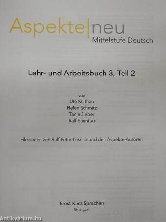 Aspekte - Neu - Mittelstufe Deutsch - Lehr- und Arbeitsbuch 3. - CD-vel