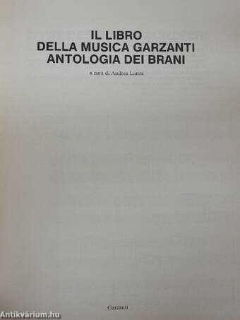 Il libro della musica Garzanti