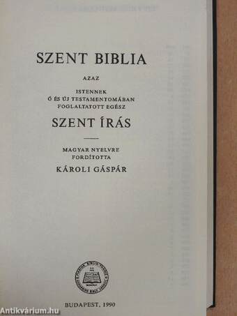 Szent Biblia