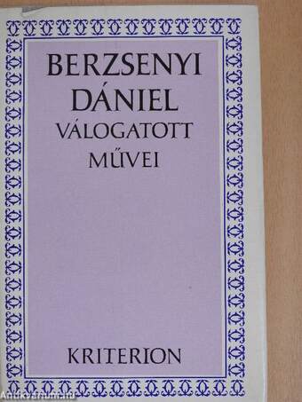 Berzsenyi Dániel válogatott művei