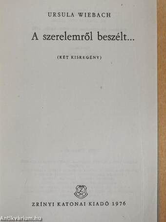 A szerelemről beszélt.../A Maillon-panzió