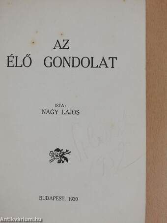 Az élő gondolat