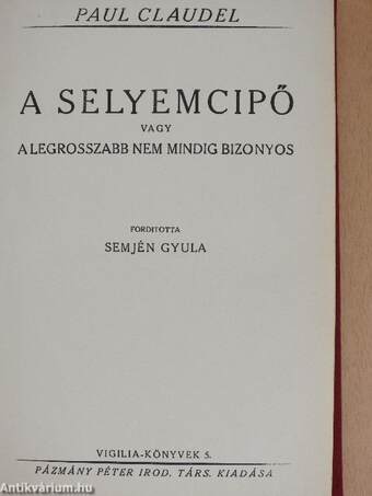 A selyemcipő