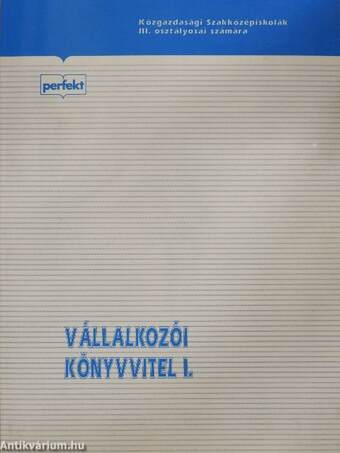 Vállalkozói könyvvitel I.