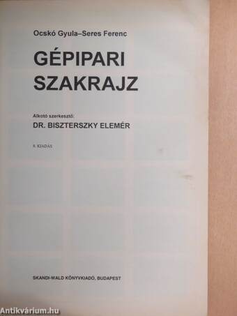 Gépipari szakrajz