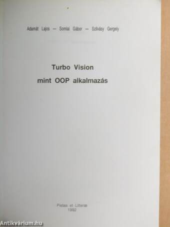 Turbo Vision mint OOP alkalmazás