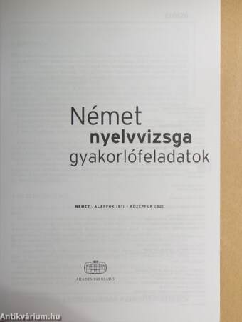 Német nyelvvizsga gyakorlófeladatok - CD-vel