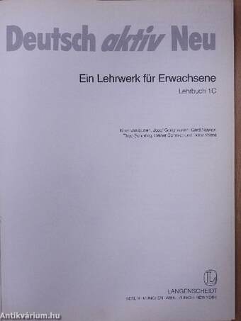 Deutsch aktiv Neu 1C - Lehrbuch