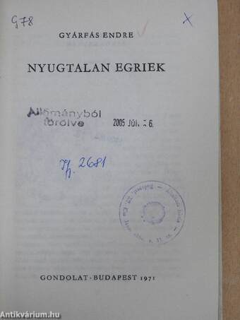 Nyugtalan egriek