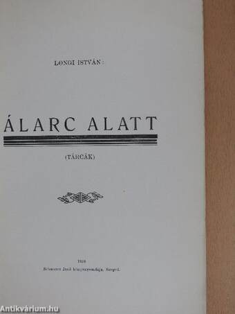 Álarc alatt