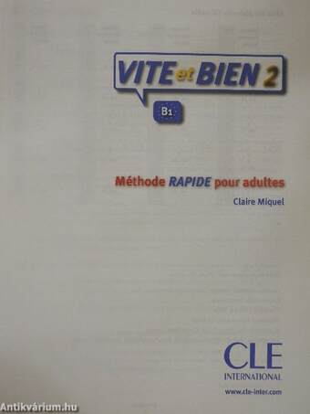 Vite et bien 2. - B1 - CD-vel